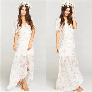 Show Me Your Mumu Sophia Wrap Floral Maxi Dress S